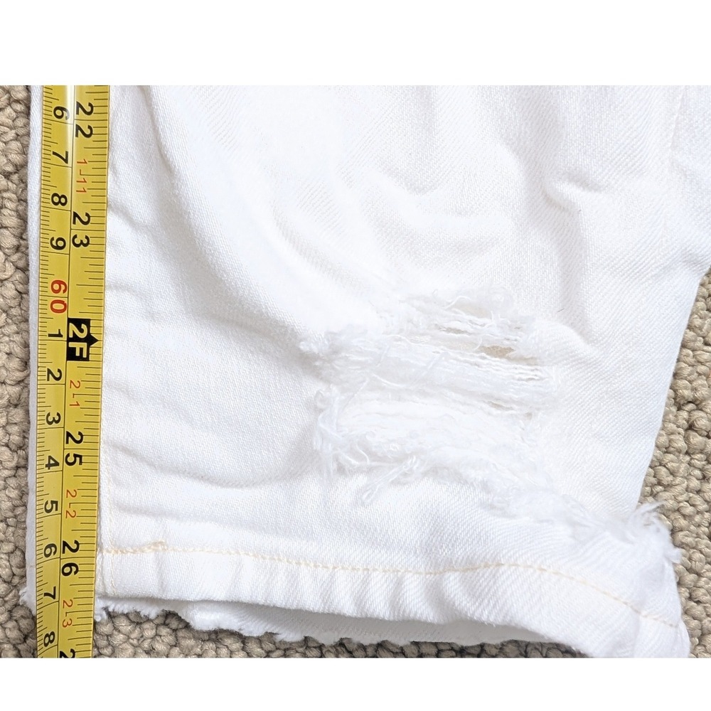 Citizens of Humanity Emerson Slim Boyfriend Jeans 28 White Distressed Denim‎ - Picture 12 of 12